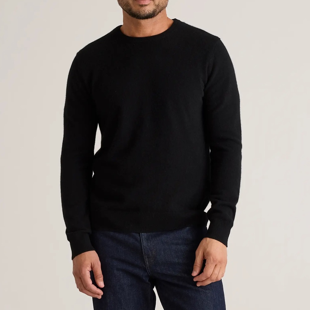 Quince Mongolian Cashmere Crewneck Sweater L
